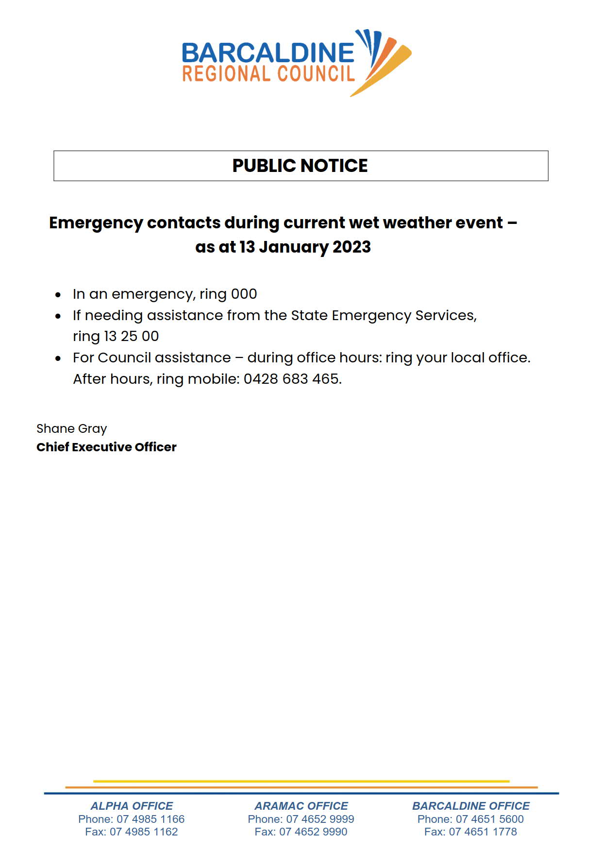 0230113 Public notice wet weather event 1