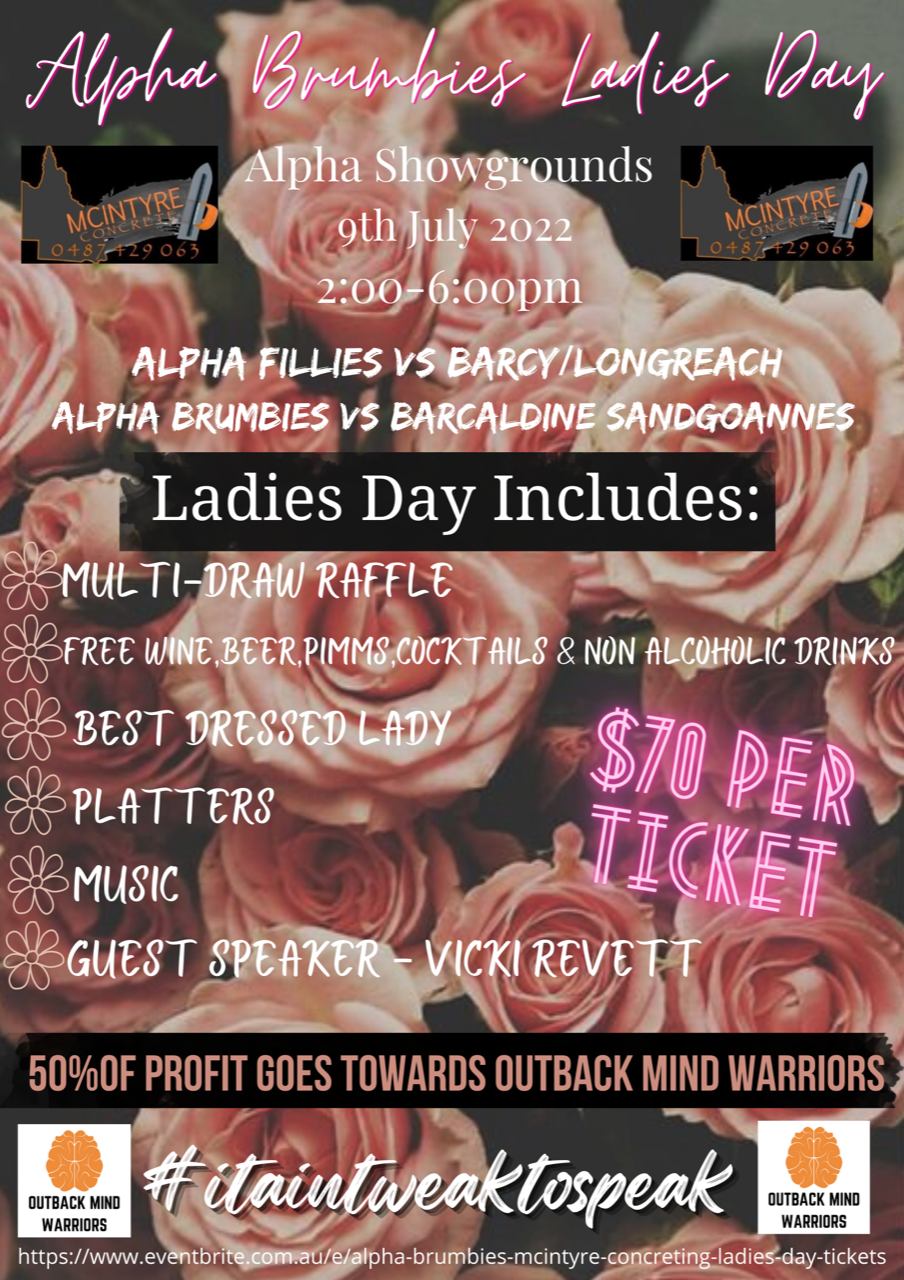 Alpha ladies day, Saturday 9 July 2022