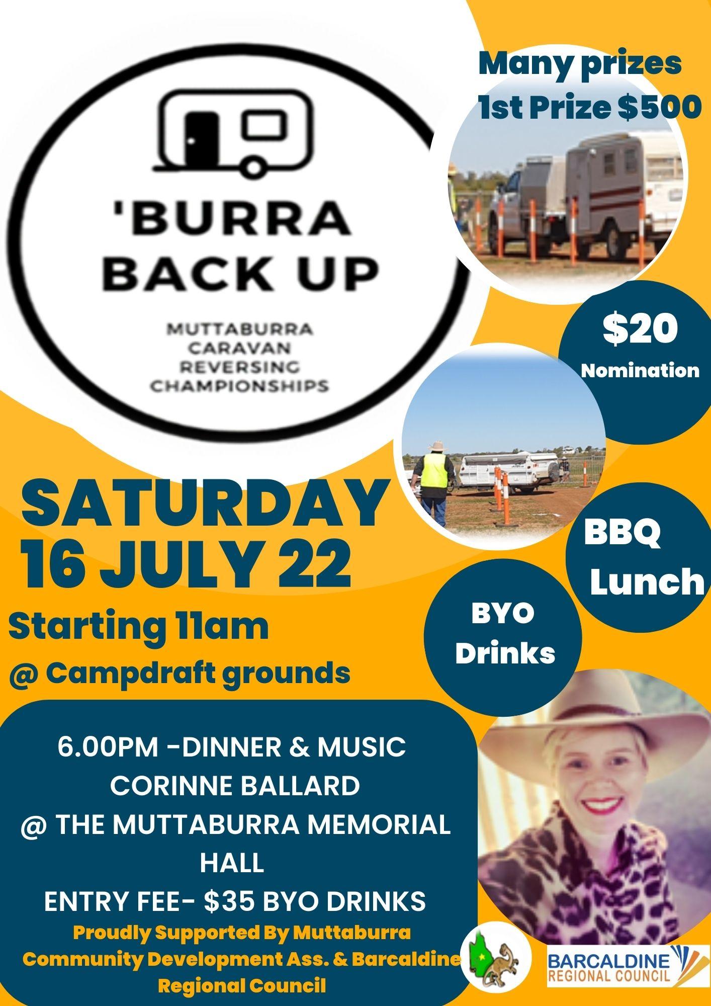 Muttaburra Community Development Association - 'Burra Back Up, 16 July 2022