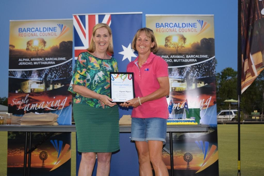2017 Australia Day - Barcaldine - Jenny Woodward and Elizabeth Ferguson