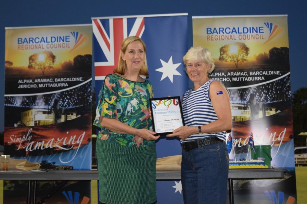 2017 Australia Day - Barcaldine - Jenny Woodward and Beccy Plumb