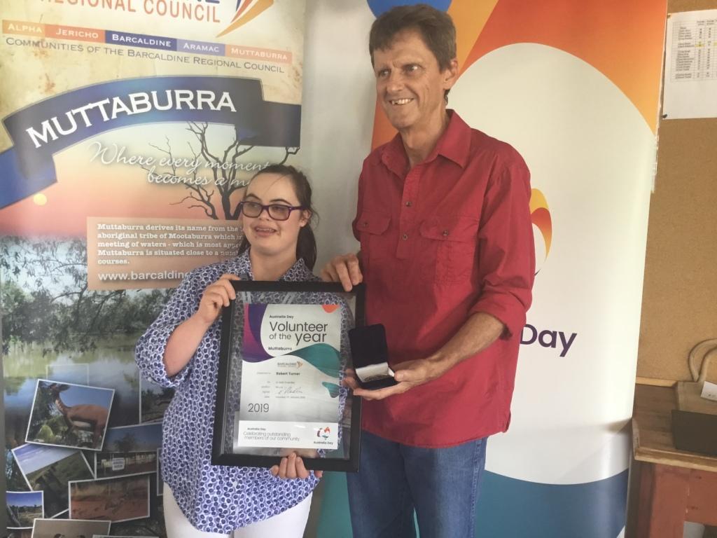 2019 Australia Day - Muttaburra - Olivia Hargroder and Robert Turner