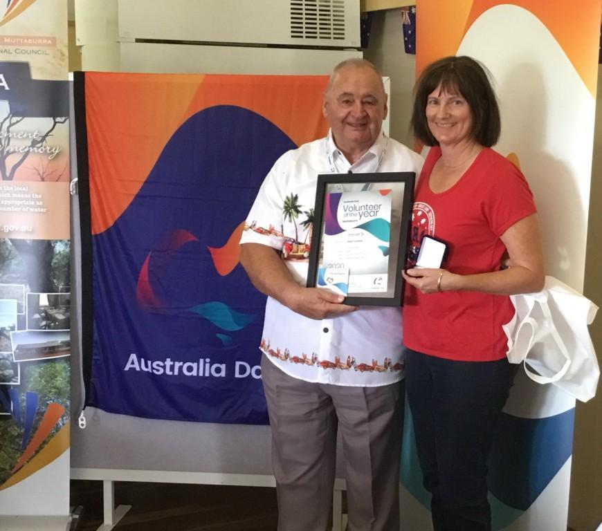 2020 Australia Day - Muttaburra - Uncle Barry Watson and Fiona Turnbull