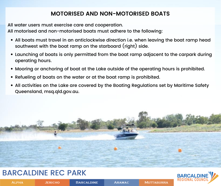 Barcaldine rec parks motorised and non motorised