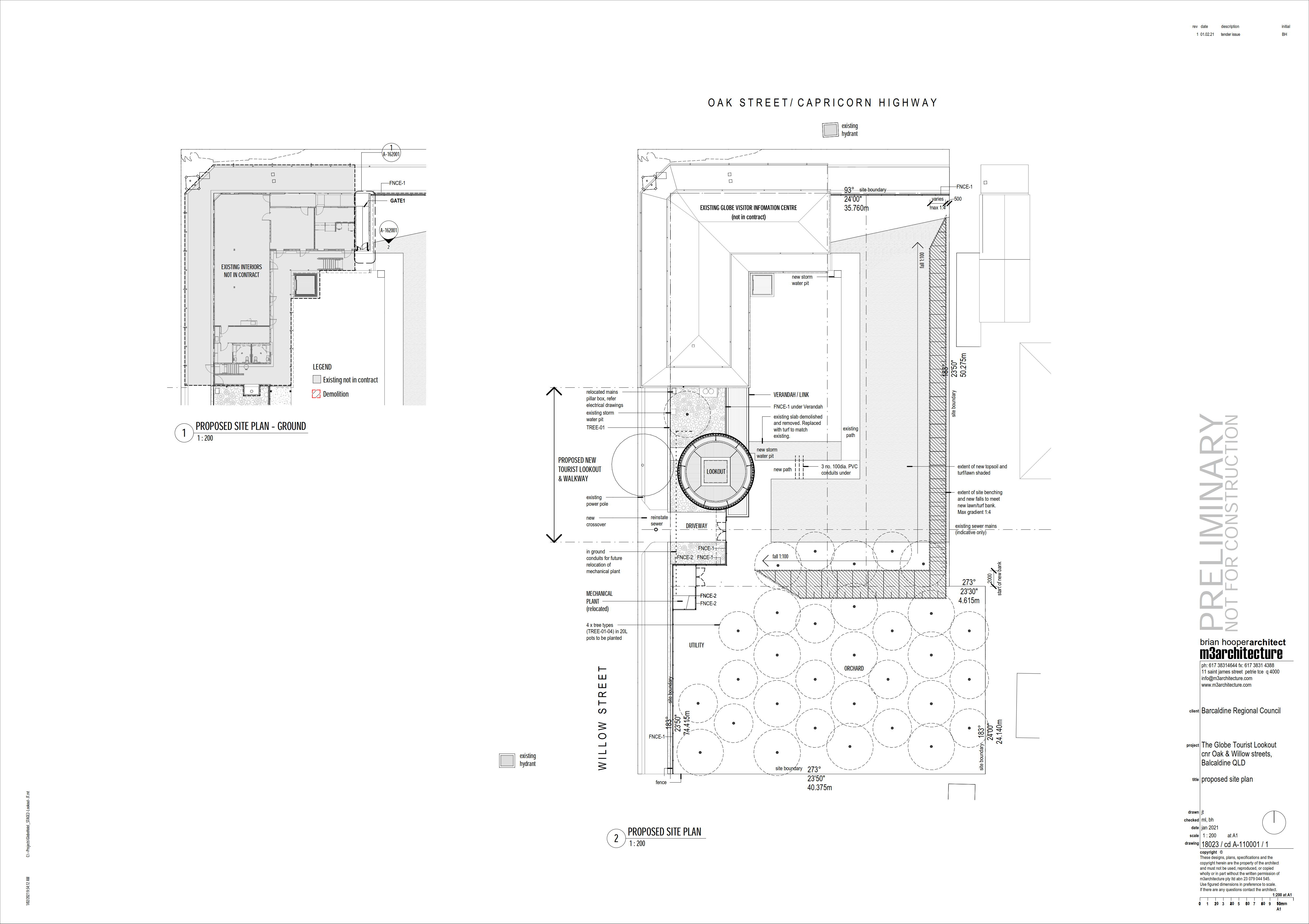 The Globe Viewing Tower - Site Plan 1